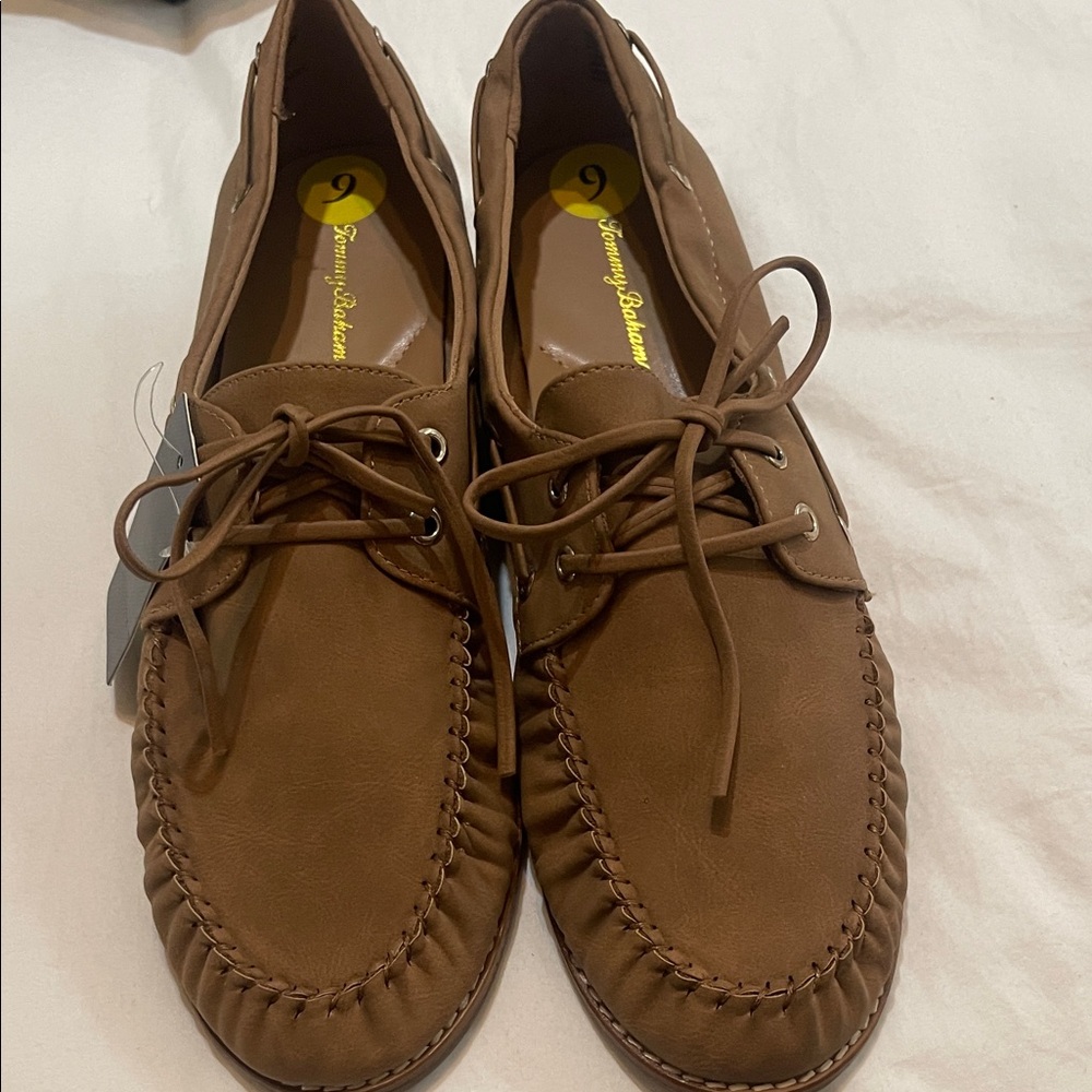 Tommy bahama womens nahara brown boat shoes new 9 m